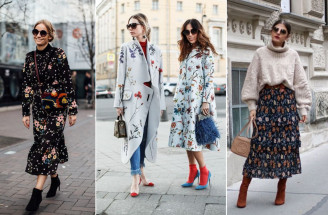 10 najlepších inšpirácií, ako nosiť kvetinový vzor v zime