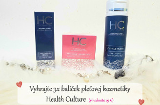 Vyhrajte balíček pleťovej kozmetiky Health Culture  (v hodnote 29 €)