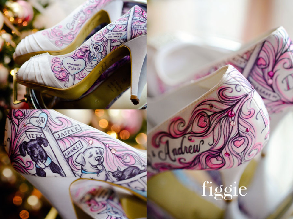 Deborah Thomson vytvára originálne ručne maľované svadobné topánky, podľa vášho želania!