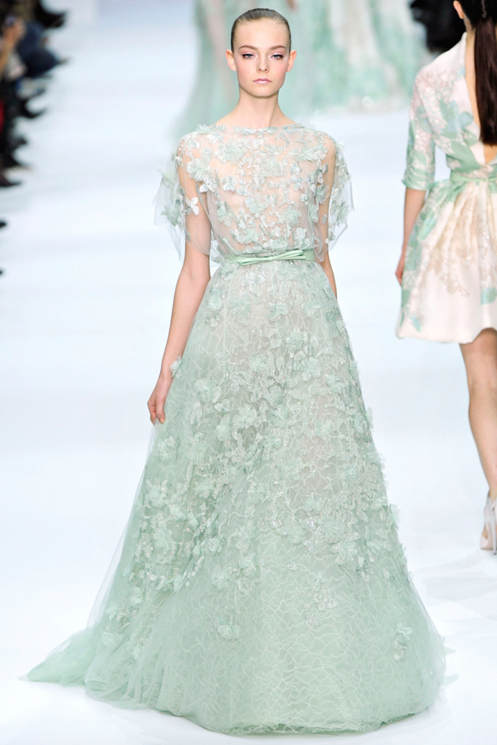 Pastelové svadobné šaty Elie Saab