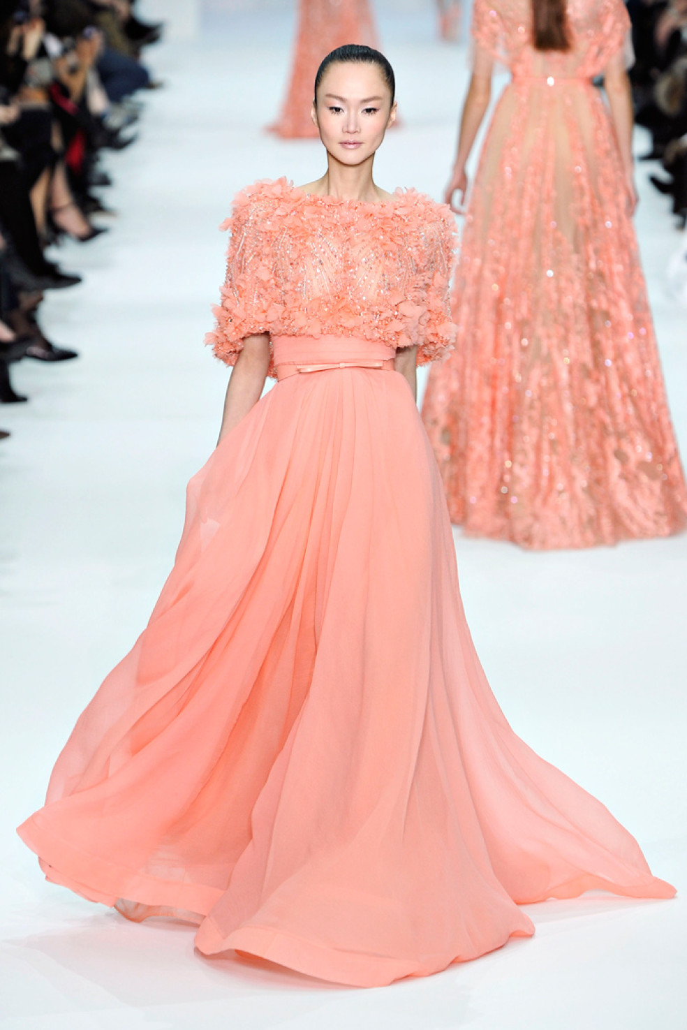 Pastelové svadobné šaty Elie Saab