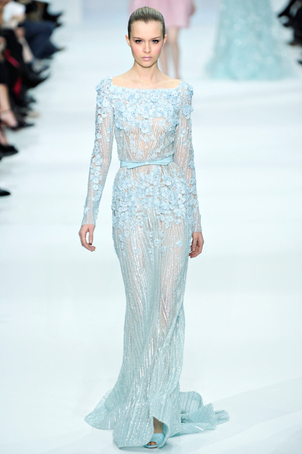 Pastelové svadobné šaty Elie Saab