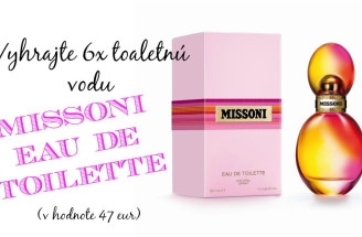 Vyhrajte 6x toaletnú vodu Missoni Eau de Toilette (v hodnote 47 €)