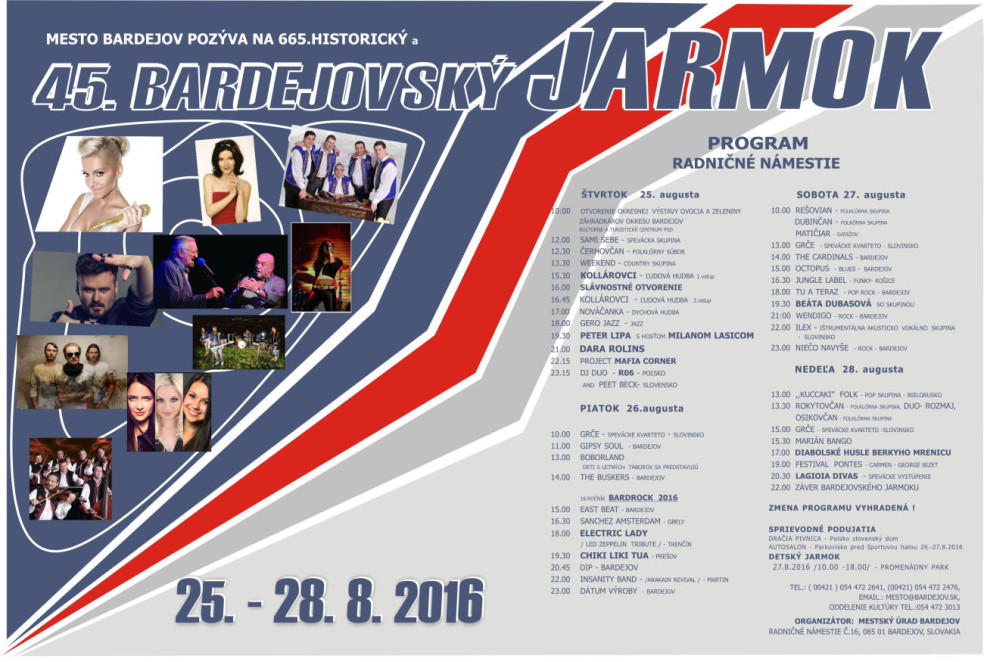 program bardejovského jarmoku