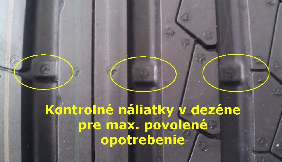 kde sa mení hĺbka dezénu