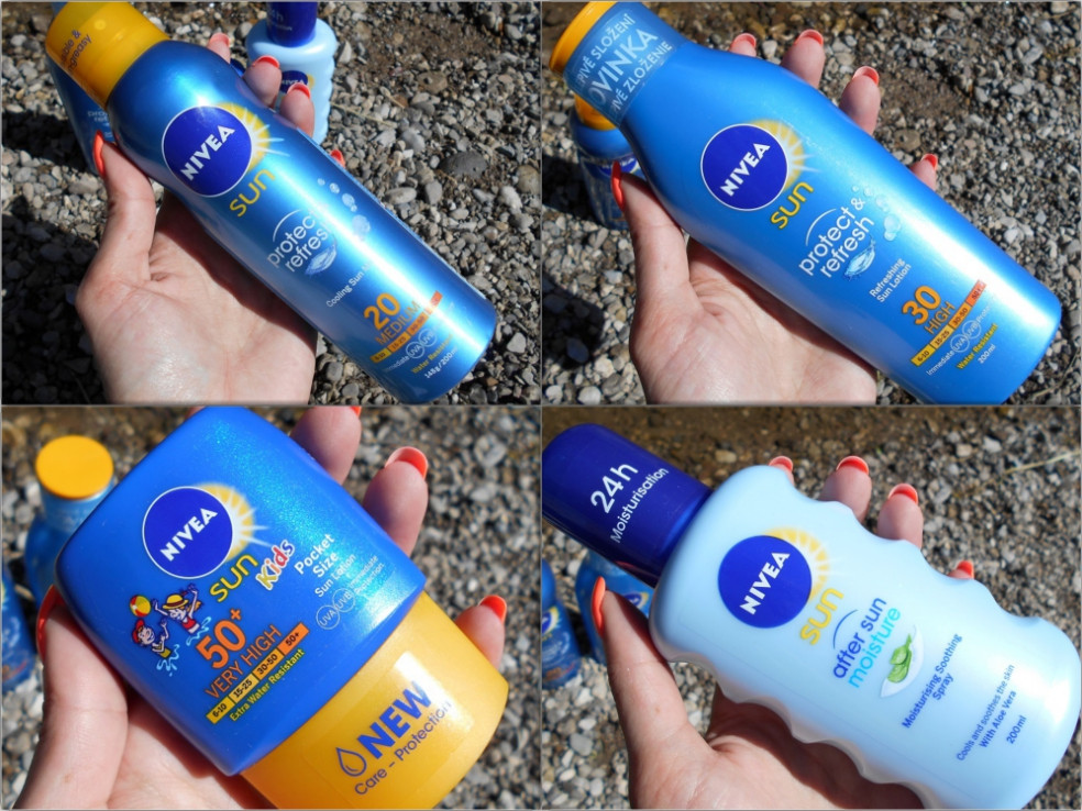 Nivea Sun – sprej na opaľovanie, mlieko na opaľovanie, detské mlieko na opaľovanie, sprej po opaľovaní