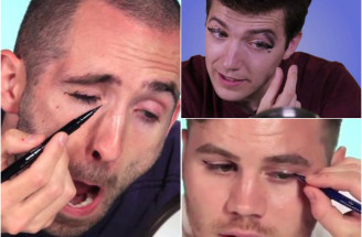Muži a mejkap: Ako to dopadne, keď si chlapi robia očné linky? Toto ťa dostane!