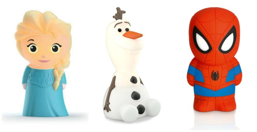 Hrajte o 3 svietidlá Philips SoftPal - s motívom z rozprávok Frozen a Spiderman