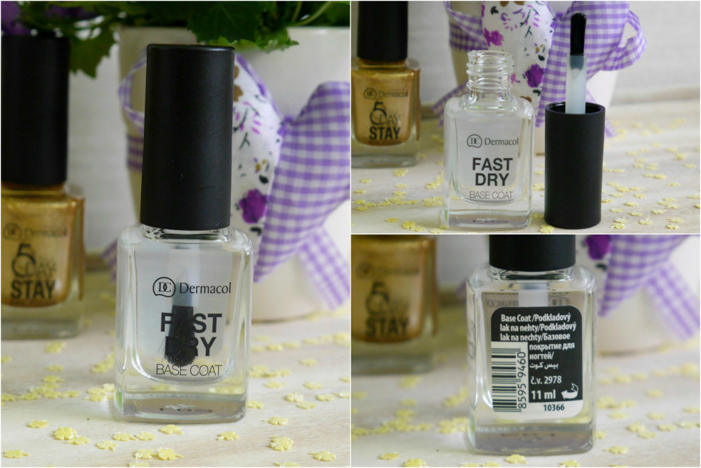 Dermacol 5 Day Stay Longlasting nail polish & Fast Dry Base Coat