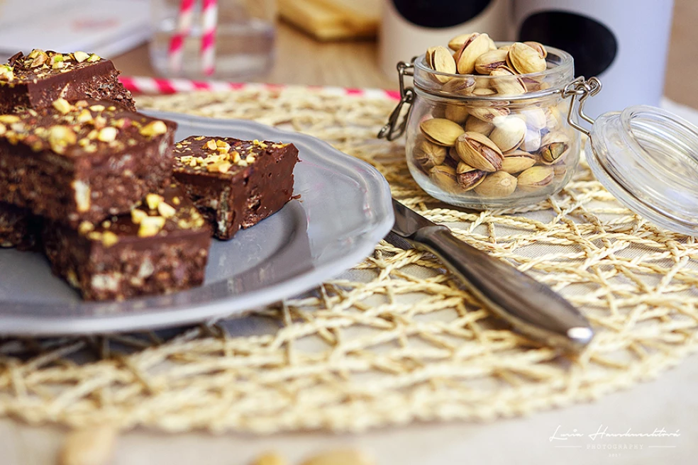 pistáciové brownies