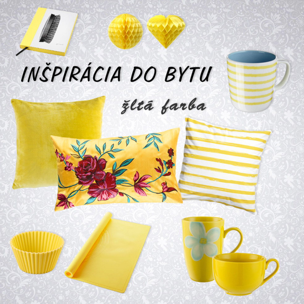 Inšpirácia do bytu - žltá farba