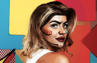 Komiksový look v štýle pop-art: Vyfarbite sa na Halloween!