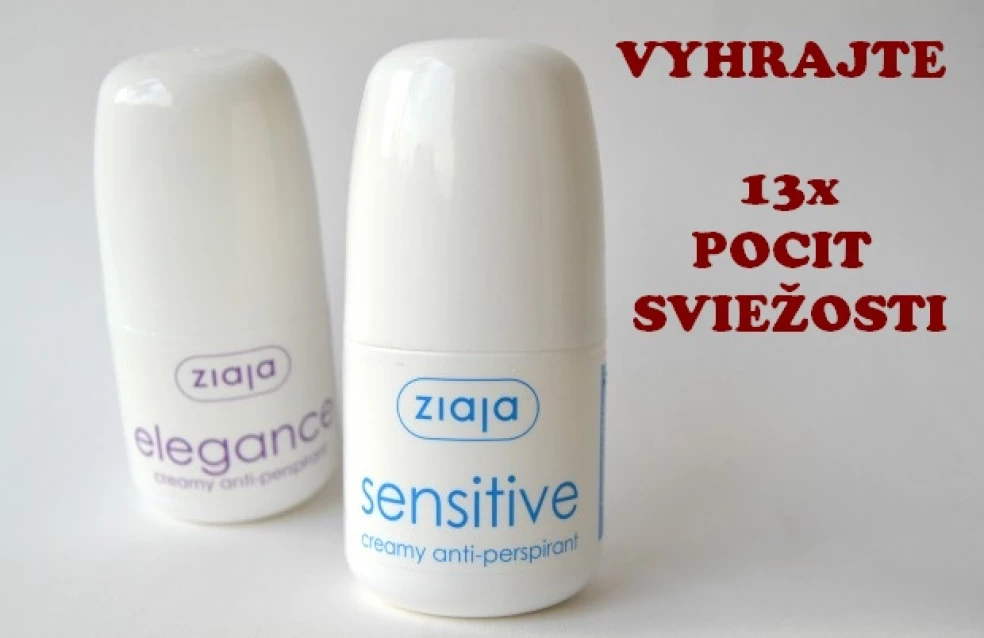 súťaž o antiperspiranty ziaja