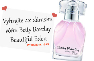 Vyhrajte 4x dámsku vôňu Betty Barclay Beautiful Eden (v hodnote 19 €)