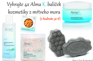 Vyhrajte 4x Alma K balíček kozmetiky z mŕtveho mora (v hodnote 30 €)