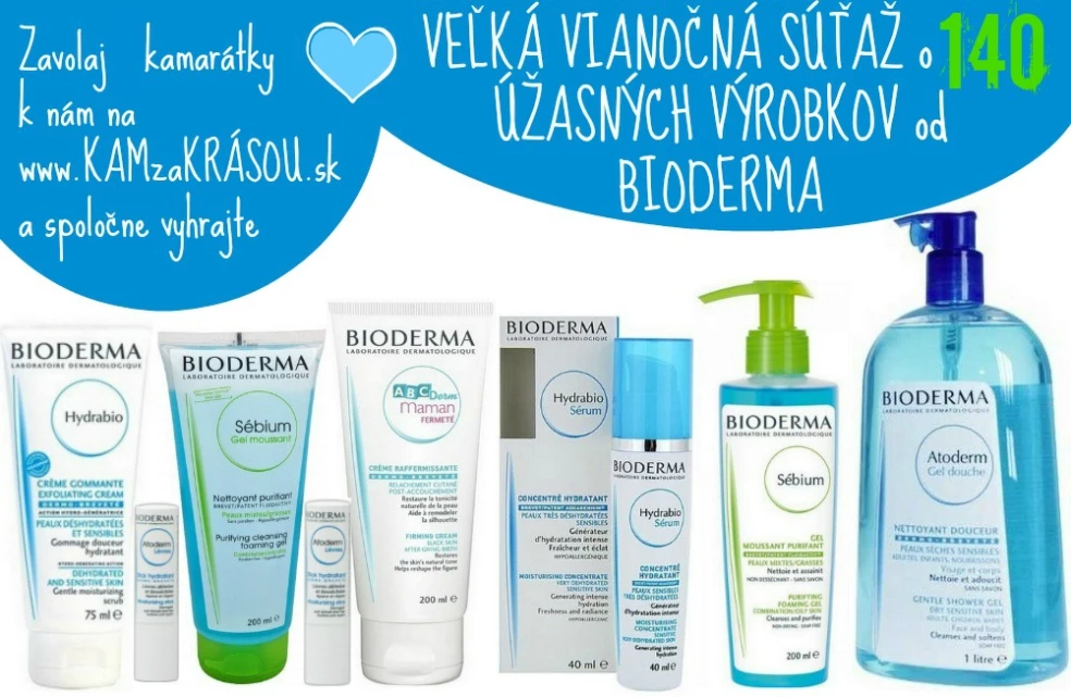 veľká vianočná súťaž o 140 výrobkov bioderma