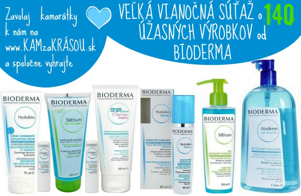 veľká vianočná súťaž o 140 výrobkov bioderma