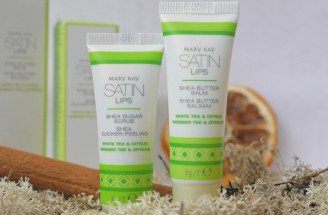 TEST: Saténové pery White Tea & Citrus – balzam a peeling od Mary Kay