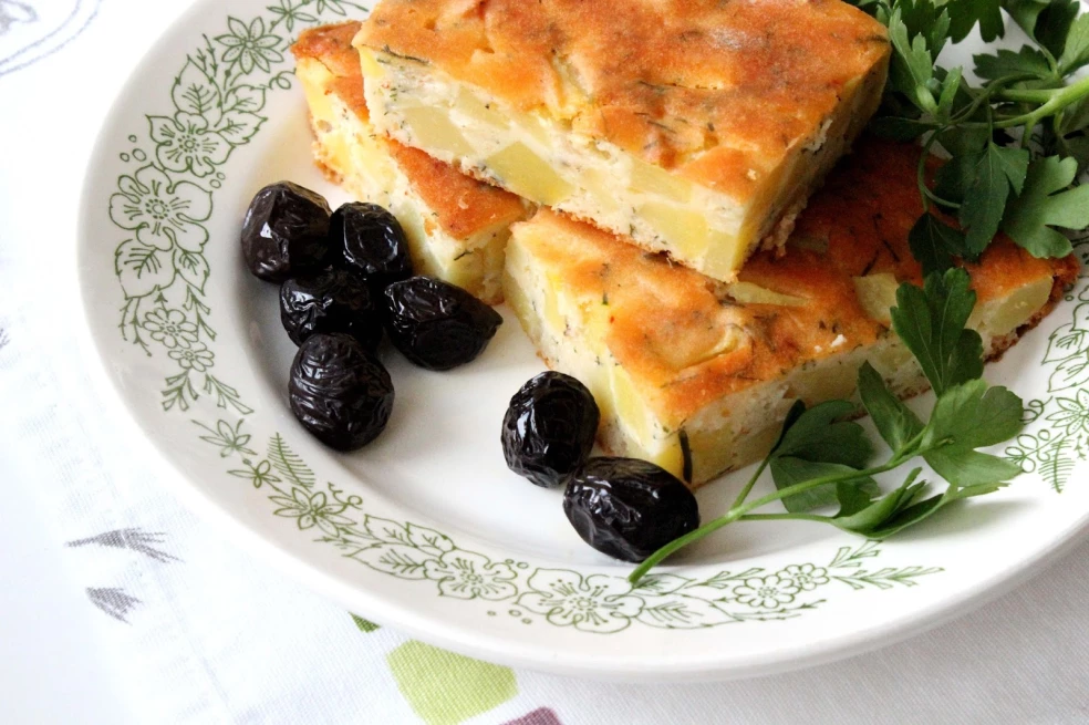 zemiakový burek s bylinkami