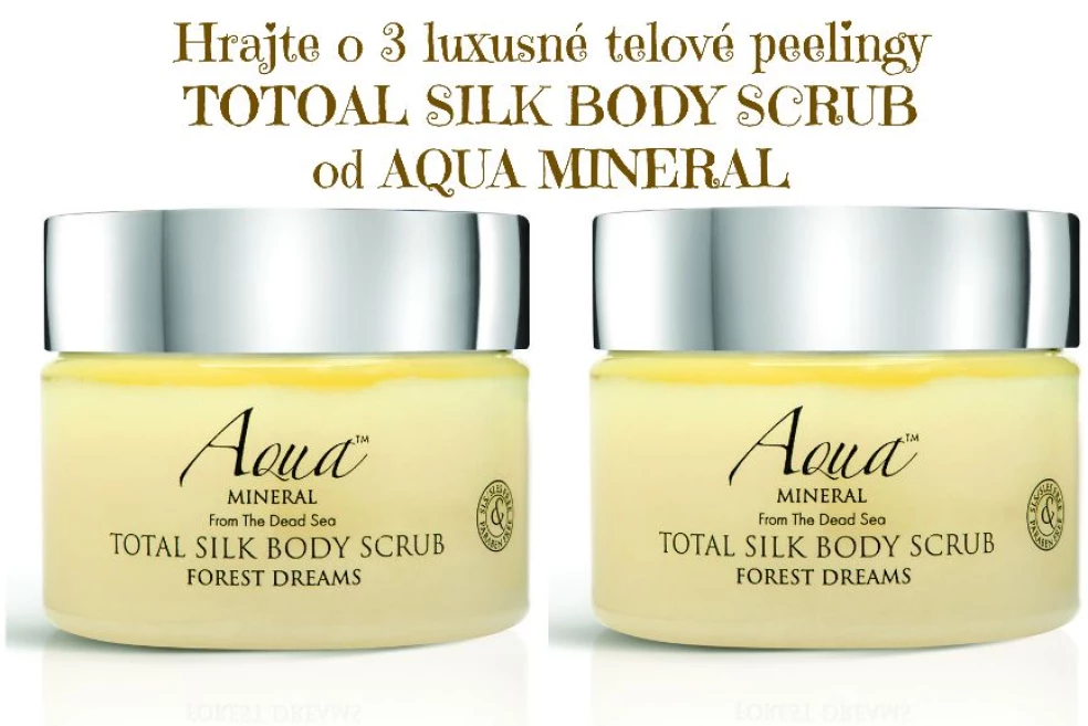 Hrajte o 3 telové peelingy TOTOAL SILK BODY SCRUB Forrest Dreams od AQUA MINERAL