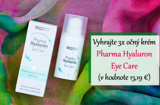 Vyhrajte 3x očný krém Pharma Hyaluron Eye Care (v hodnote 13,19 €)