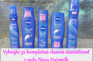 Vyhrajte 3x kompletnú vlasovú starostlivosť z radu Nivea Hairmilk