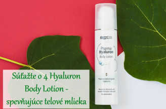 Súťažte o 4 Hyaluron Body Lotion - spevňujúce telové mlieka