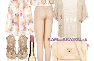 Skvelý outfit - béžová farba je v kurze!