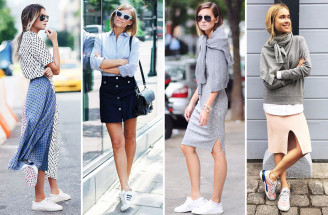 Nový trend – tenisky k sukni