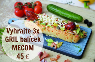 Vyhrajte 3x balíček MECOM s kompletnou výbavou na grilovačku (45 €)