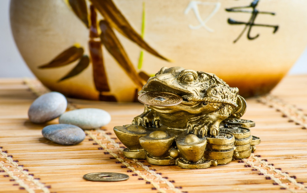 zlatá žaba a feng shui
