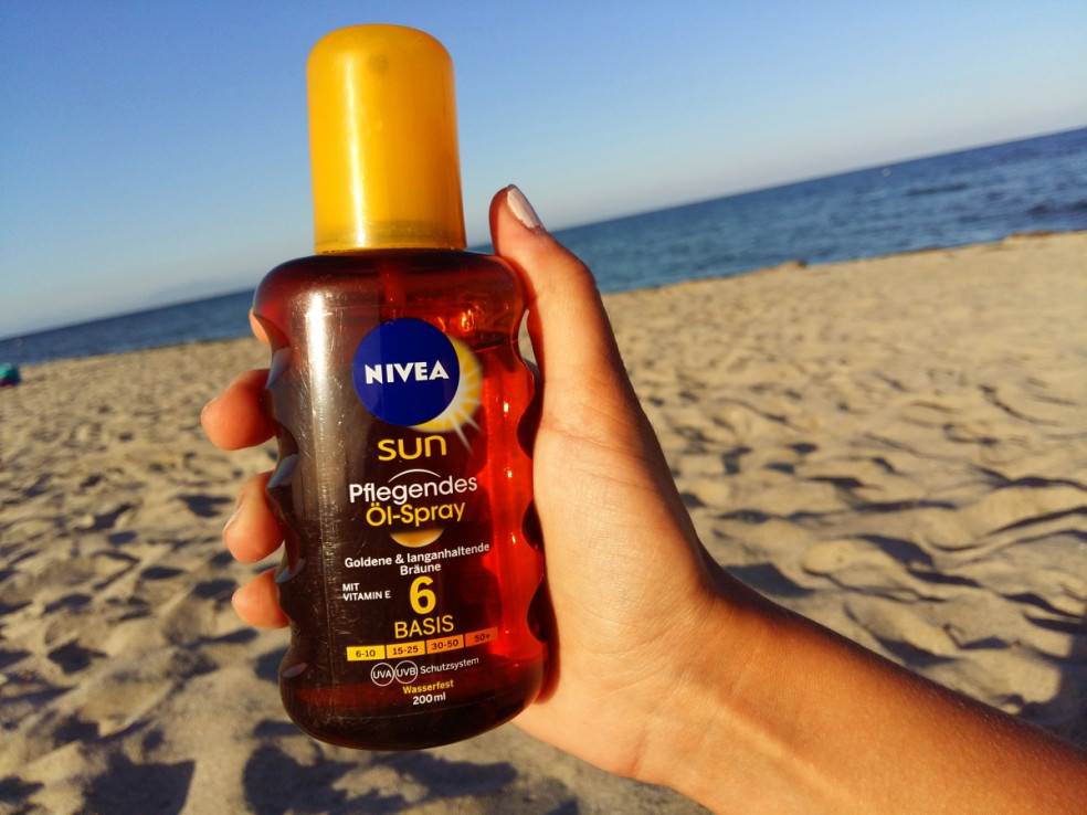 TEST: NIVEA SUN – olej na opaľovanie v spreji SPF 6 (200 ml)