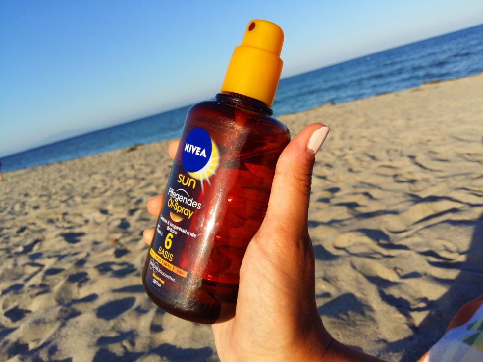 TEST: NIVEA SUN – olej na opaľovanie v spreji SPF 6 (200 ml)