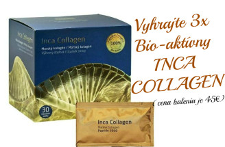 Vyhrajte 3x Bio-aktívny INCA COLLAGEN (cena balenia je 45€)
