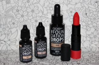 TEST: Gosh - Foundation Drops a Velvet Touch Lipstick
