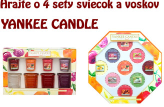 Voňavá súťaž o 4 sety sviečok YANKEE CANDLE