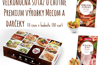 Veľkonočná súťaž o chutné Premium výrobky Mecom a darčeky  (11 cien v hodnote 130 €)