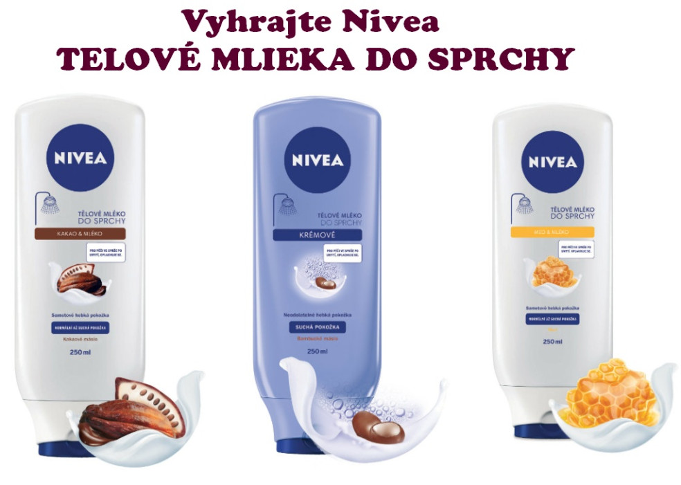 súťaž nivea telové mlieka do sprchy