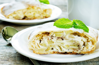 RECEPT: Tvarohový závin s jablkami bez droždia a bez kysnutia