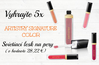 Vyhrajte 5x ARTISTRY SIGNATURE COLOR - Svietiaci lesk na pery (v hodnote 28,22 €)