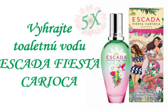 Vyhrajte 5x toaletnú vodu ESCADA FIESTA CARIOCA (v hodnote 40,50 €)