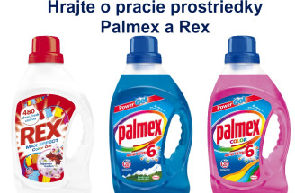 Hrajte o 3 balíčky produktov Henkel s pracimi prostriedkami Palmex a Rex