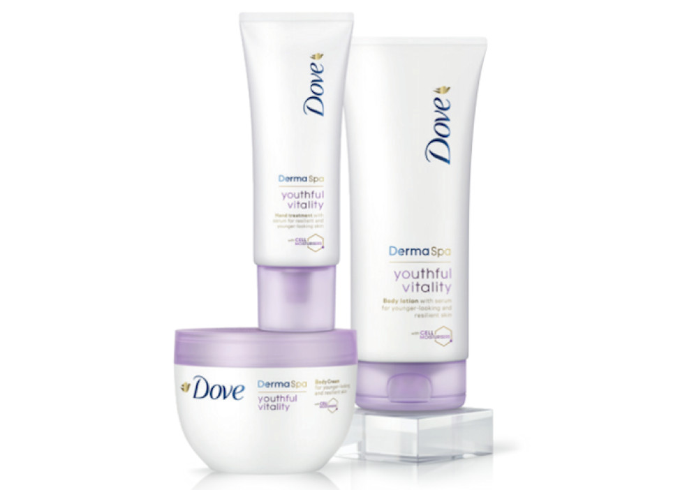 Produktové portfólio Dove Derma Spa Youthful Vitality