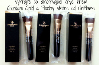 Vyhrajte 3x dlhotrvajúci krycí krém Giordani Gold a Plochý štetec od Oriflame