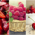 Červené záhradné ovocie - jahody, čerešne, maliny pre vašu krásu!