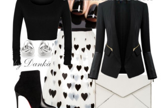 Outfit v podobe „black and white“