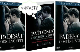 Hrajte o  3x DVD a 3x knihu 50 ODTIEŇOV SIVEJ