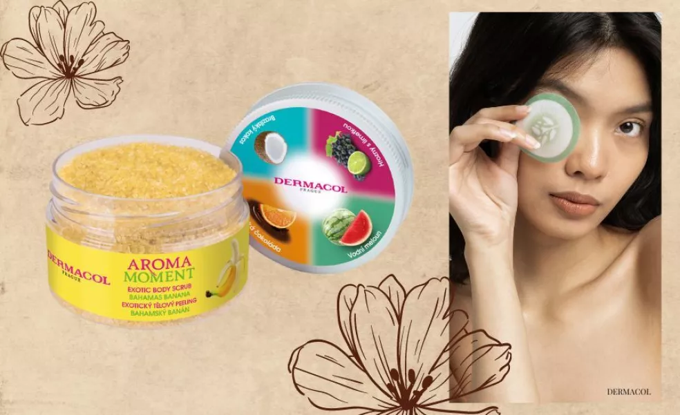 Telový cukrový peeling Aroma Moment bahamský banán, Dermacol