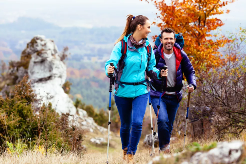 nordic walking jeseň