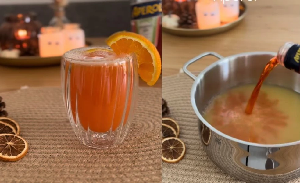 Recept na horúci Aperol